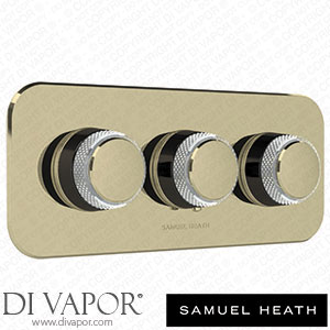 Samuel Heath T1005-CCR-B51 Trim Set for V135-Is Thermostatic Valve - 2 Separate Flow Controls Spare Parts