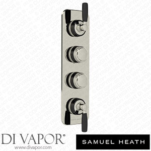 Samuel Heath T1006-LB-R51 Trim Set for V606-Is Thermostatic Valve - 3 Separate Flow Controls with 4Th Open Outlet Spare Parts