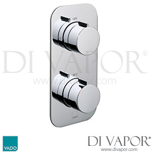 VADO TAB-148-ALT-C/P Tablet Altitude Vertical Concealed 1 Outlet, 2 Handle Thermostatic Shower Spare Parts