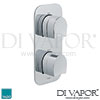 VADO Tablet Kovera 1 Outlet 2 Handle Concealed Shower Valve Vertical Shower Spare Parts