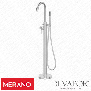 Merano TAPBFSROUNDCH Freestanding Bath Shower Mixer Tap Floor Mounted Spare Parts