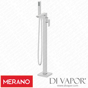 Merano TAPBFSSQCH Modern Freestanding Shower Bath Mixer Tap Spare Parts