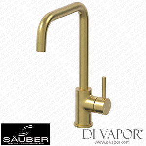 Sauber Single Lever Kitchen Mixer Tap Brushed Gold TAPKLEVG Spare Parts