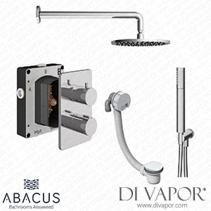 Abacus Shower Pack 6 Round Chrome TBKT-25-0266 Spare Parts