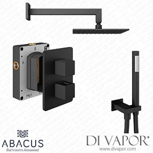 Abacus Shower Pack 3 Square Matt Black TBKT-25-2073 Spare Parts