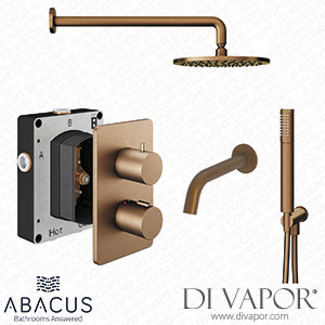 Abacus Shower Pack 5 Round Brushed Bronze TBKT-25-2865 Spare Parts