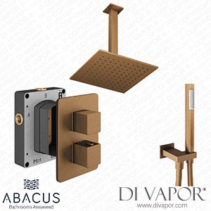 Abacus Shower Pack 4 Square Brushed Bronze TBKT-25-2874 Spare Parts