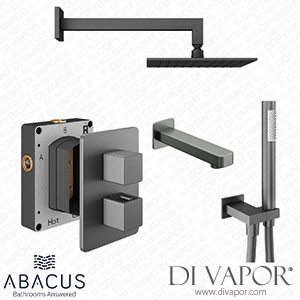 Abacus Shower Pack 5 Square Matt Anthracite TBKT-25-8675 Spare Parts