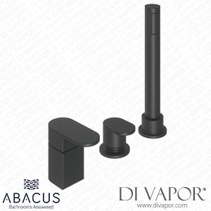 Abacus TBTS-055-3203 Ki Deck Mounted Bath Shower 3Th Black Spare Parts