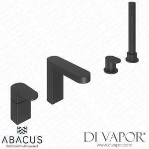 Abacus TBTS-055-3204 Ki Matt Black 4 Hole Bath Shower Mixer Tap Spare Parts