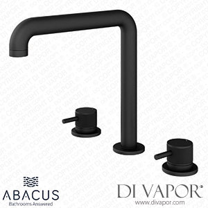 Abacus TBTS-445-1802 Iso Pro Matt Black 3 Hole Deck Mounted Basin Mixer Tap Spare Parts