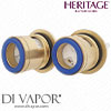 Heritage Bathrooms Dawlish Gold Bath Tap Cartridge Pair