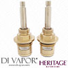 Heritage Bathrooms Dawlish Gold Bath Tap Cartridge TDCG7726 Pair