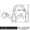 Hudson Reed Tec Basin Mixer Tap Swivel Spout Waste Dimension