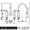 Hudson Reed Tec Lever Bath Filler Dimension