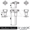 Hudson Reed Tec Basin Mixer Tap Dimension