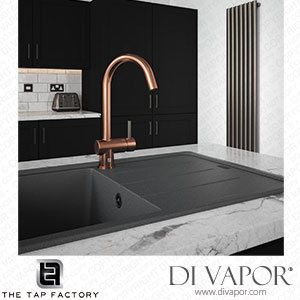 The Tap Factory TFVIBTAP1COP-GUNMETAL Brushed Copper Vibrance Solo Kitchen Mixer Tap Gun Metal Spare Parts