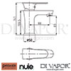 Premier Nuie Garrett  Basin Mixer Tap Dimension