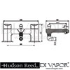 Hudson Reed Ultra Hero Bath Shower Mixer Dimension