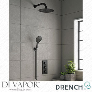 Drench Noir Matt Black Round Concealed Shower System with Fixed Head & Wall Mounted Shower Handset TIS0133 Spare Parts