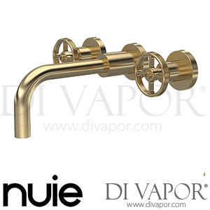 Hudson Reed TIW817 Revolution Industrial 3TH Wall Basin Mixer Brushed Brass Spare Parts