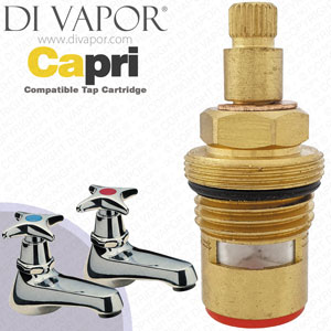 Tre Mercati Capri Crosshead Basin Hot Tap Cartridge