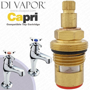 Tre Mercati Capri Pillar Hot Tap Cartridge