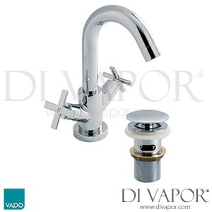 VADO Tonic Mono Basin Tap Mixer Clic-clac Waste Spare Parts