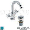 VADO Tonic Mono Basin Tap Mixer Clic-clac Waste Spare Parts