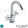 VADO Tonic Mono Basin Tap Mixer without Clic-clac Waste Spare Parts