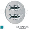 VADO Tonic 2 Handle Shower Valve Round Backplate Spares