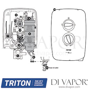 Triton Aquablast Electric Shower Spare Parts - TR DV 105