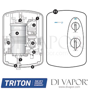 Triton Aquatronic 1 Plus Electric Shower Spare Parts - TR DV 106