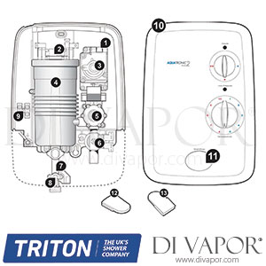 Triton Aquatronic 2 Plus Electric Shower Spare Parts - TR DV 107