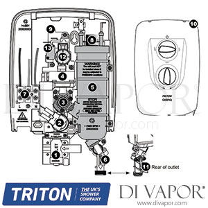 Triton Avena Electric Shower Spare Parts - TR DV 115