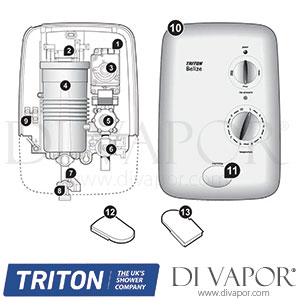 Triton Belize Electric Shower Spare Parts - TR DV 116