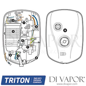 Triton Carino Electric Shower Spare Parts - TR DV 119