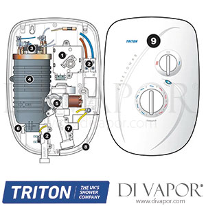 Triton Caselona II Electric Shower Black Spare Parts - TR DV 123