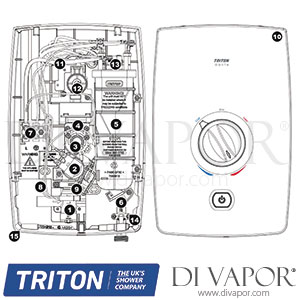 Triton Dante Electric Shower Spare Parts - TR DV 129