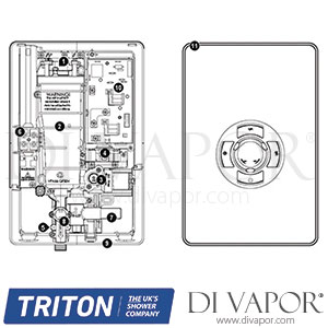 Triton Electric Shower Brushed Steel Spare Parts - TR DV 131