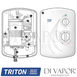 Triton Enrich Electric Shower Black Spare Parts - TR DV 138