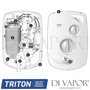 Triton Excite Electric Shower Satin Spare Parts - TR DV 143