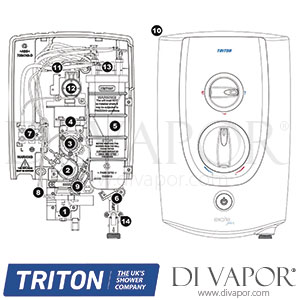 Triton Excite Plus Electric Shower Spare Parts - TR DV 145