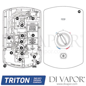 Triton Kiko Electric Shower Metallic Fleck Spare Parts - TR DV 154