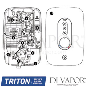 Triton Opal 3 and 4 Electric Shower Spare Parts - TR DV 160