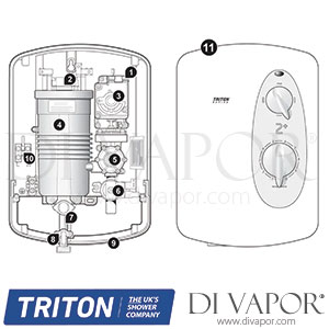 Triton Rapide 2 Plus Electric Shower Spare Parts - TR DV 171