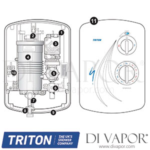 Triton Sambada Electric Shower Spare Parts - TR DV 185