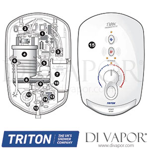 Triton T100e Care Plus Thermostatic Shower Spare Parts - TR DV 189