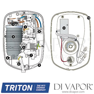 Triton T100xr Electric Shower Spare Parts - TR DV 191