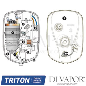 Triton T80xr Electric Shower Black Spare Parts - TR DV 202